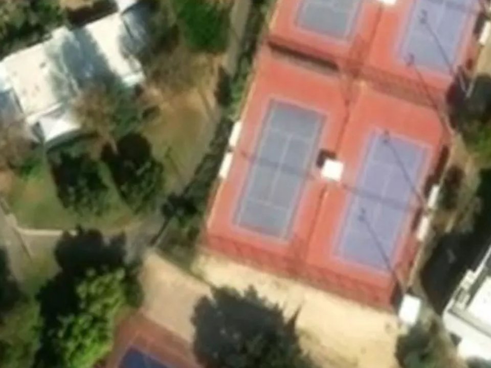 Satellite view of tennis court at HaGolshim, 7777039 Ashdod, South District, Israel