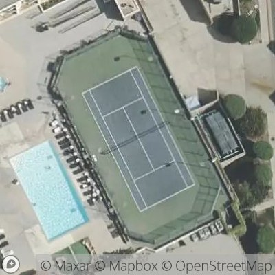 Satellite view of tennis court at North Pacific Avenue, 90254 Redondo Beach, California, United States