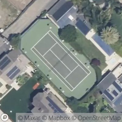 Satellite view of tennis court at 7th Street, 90402 Santa Monica, California, United States