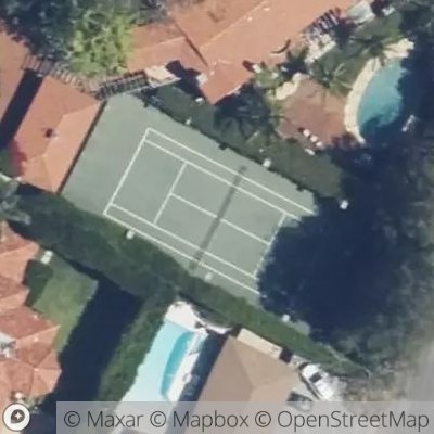 Satellite view of tennis court at Spoleto Drive, 90402 Los Angeles, California, United States