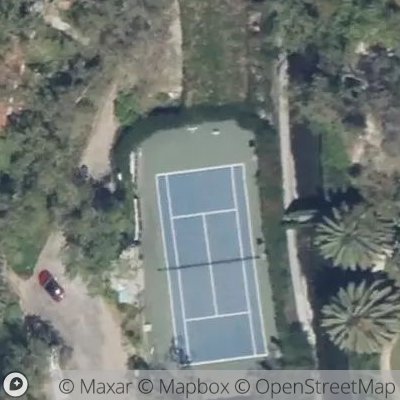 Satellite view of tennis court at East Channel Road, 90402 Los Angeles, California, United States