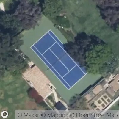 Satellite view of tennis court at San Vicente Boulevard, 90402 Santa Monica, California, United States