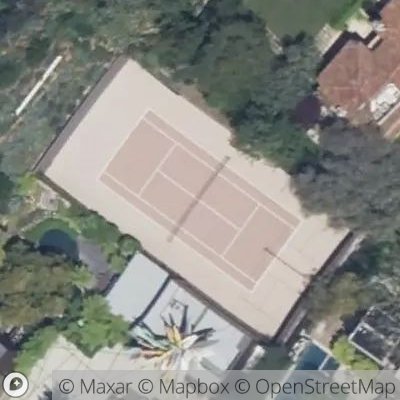 Satellite view of tennis court at Alisal Lane, 90402 Los Angeles, California, United States