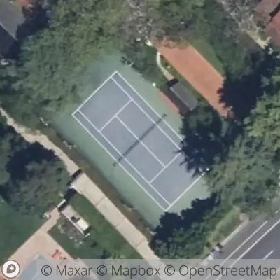 Satellite view of tennis court at West San Vicente Boulevard, 90402 Santa Monica, California, United States