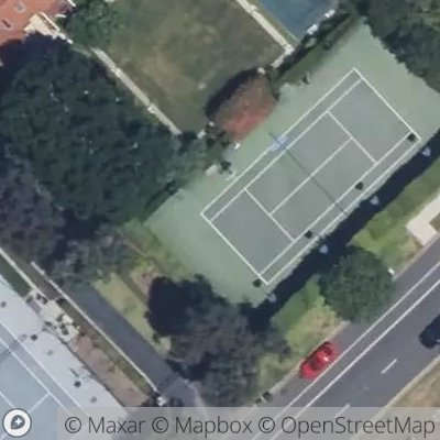 Satellite view of tennis court at San Vicente Boulevard, 90402 Santa Monica, California, United States