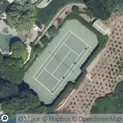 Satellite view of tennis court at Toulon Drive, 90402 Los Angeles, California, United States
