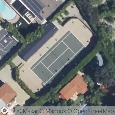 Satellite view of tennis court at 26th Street, 90403 Santa Monica, California, United States