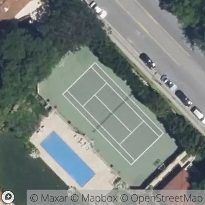 Satellite view of tennis court at 26th Street, 90272 Santa Monica, California, United States