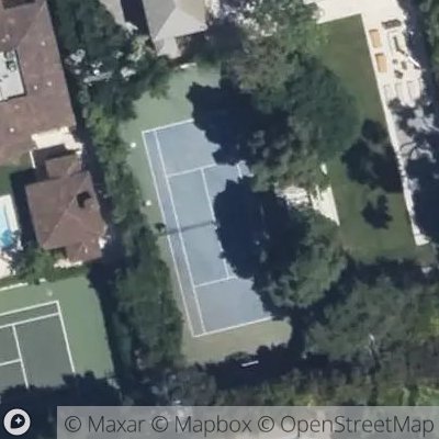 Satellite view of tennis court at 13027 West San Vicente Boulevard, 90272 Los Angeles, California, United States