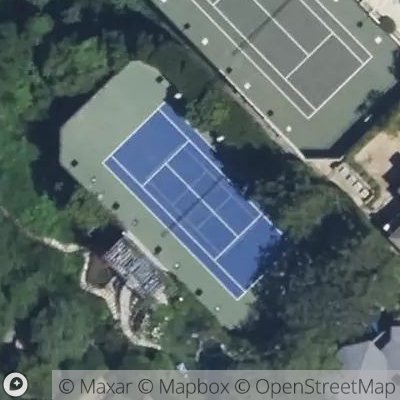 Satellite view of tennis court at La Mesa Drive, 90272 Santa Monica, California, United States