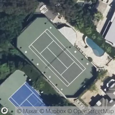 Satellite view of tennis court at 26th Street, 90272 Santa Monica, California, United States