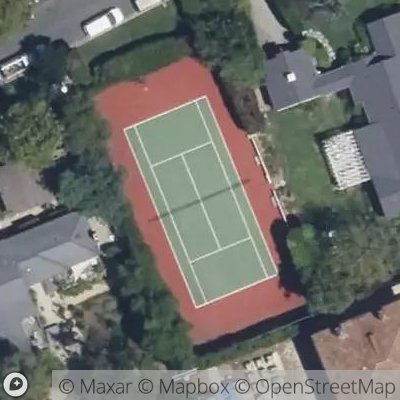 Satellite view of tennis court at Hanover Street, 90272 Los Angeles, California, United States