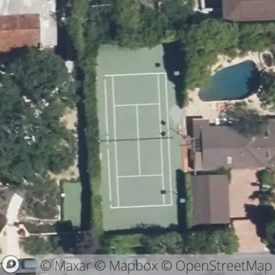 Satellite view of tennis court at Hanover Street, 90272 Los Angeles, California, United States