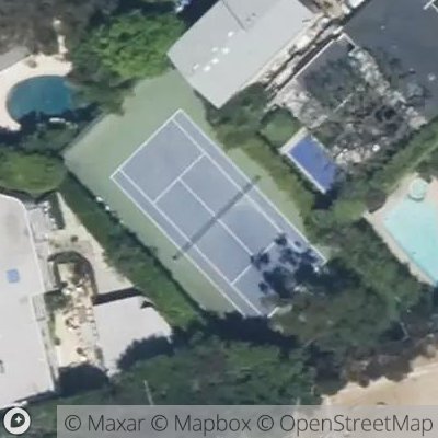 Satellite view of tennis court at West San Vicente Boulevard, 90073 Los Angeles, California, United States