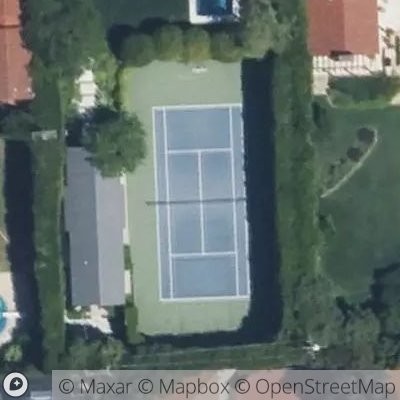 Satellite view of tennis court at 12722 Marlboro Street, 90272 Los Angeles, California, United States