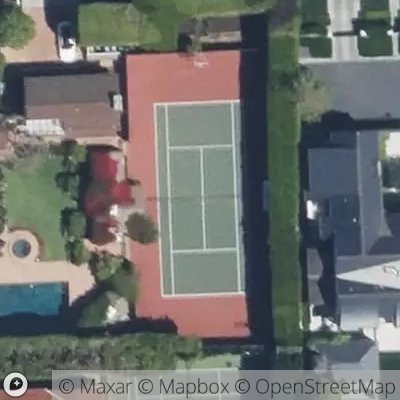 Satellite view of tennis court at 12732 Marlboro Street, 90272 Los Angeles, California, United States
