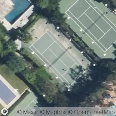 Satellite view of tennis court at Brentwood Heights, 90049 Los Angeles, California, United States