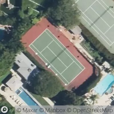 Satellite view of tennis court at Chaparal Street, 90049 Los Angeles, California, United States