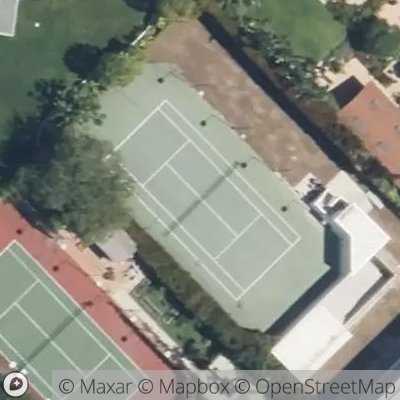 Satellite view of tennis court at Chaparal Street, 90049 Los Angeles, California, United States