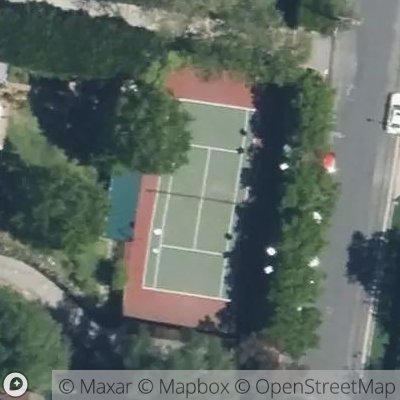 Satellite view of tennis court at Alley 91725, 90049 Los Angeles, California, United States