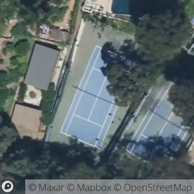 Satellite view of tennis court at South Layton Drive, 90049 Los Angeles, California, United States