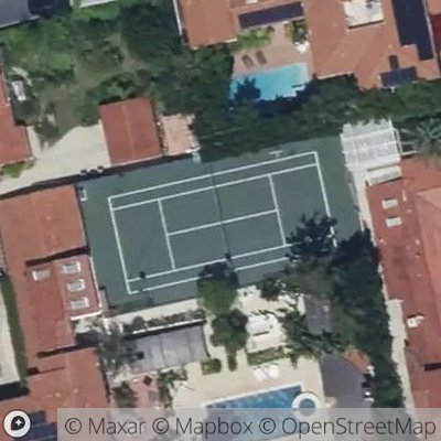Satellite view of tennis court at Cheswic Lane, 90027 Los Angeles, California, United States