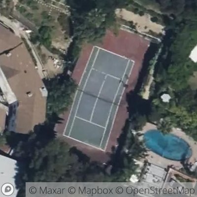 Satellite view of tennis court at Colony Circle, 90227 Los Angeles, California, United States