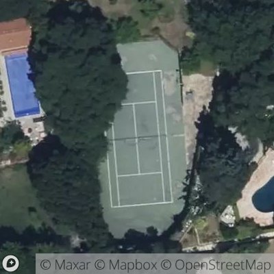 Satellite view of tennis court at North Vermont Avenue, 90027 Los Angeles, California, United States