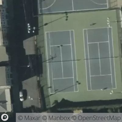 Satellite view of tennis court at 170 Linda Street, 94143 San Francisco, California, United States