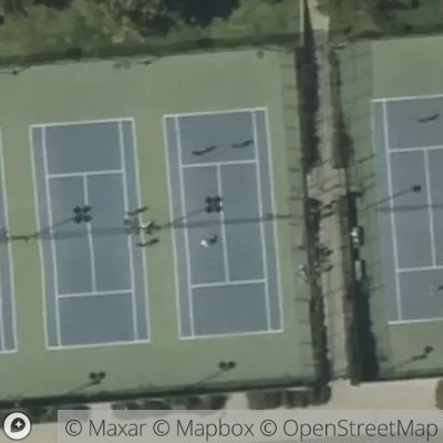 Satellite view of tennis court at 18th Street, 94143 San Francisco, California, United States