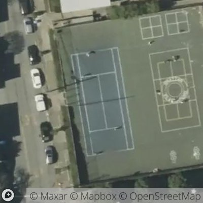 Satellite view of tennis court at 1180 Stanyan Street, San Francisco, California 94117, United States