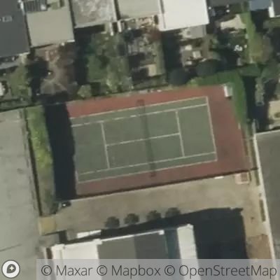 Satellite view of tennis court at 314 Ewing Terrace, San Francisco, California 94118, United States