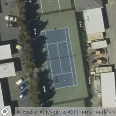 Satellite view of tennis court at 2227 Bonar Street, Berkeley, California 94702, United States