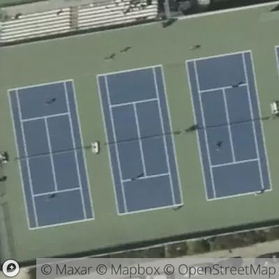 Satellite view of tennis court at 2339 Haste Street, Berkeley, California 94720, United States