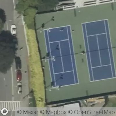 Satellite view of tennis court at 2138 Oxford Street, Berkeley, California 94704, United States