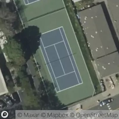 Satellite view of tennis court at 1319 Rose Street, Berkeley, California 94702, United States