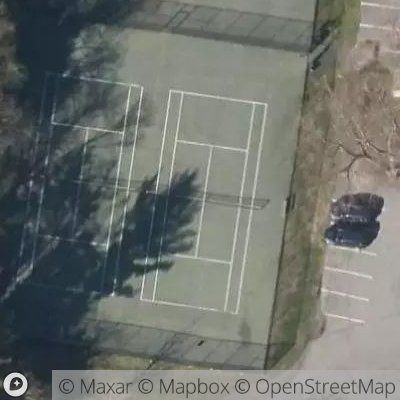 Satellite view of tennis court at Thorne Place, 10580 Rye, New York, United States