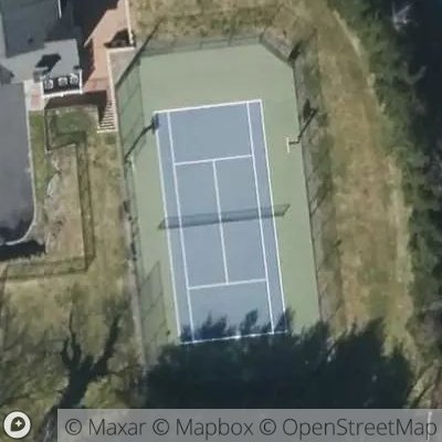Satellite view of tennis court at 10 Winfield Avenue, 10528 Harrison, New York, United States