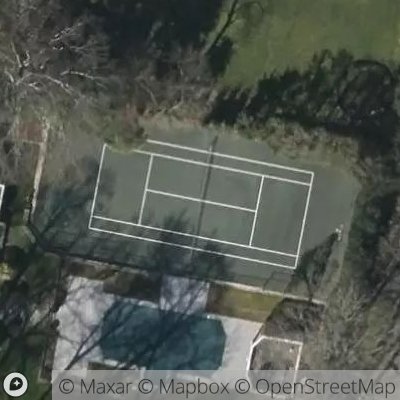 Satellite view of tennis court at 45 Forest Avenue, 10580 Rye, New York, United States