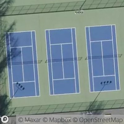 Satellite view of tennis court at Union Avenue, 10528 Harrison, New York, United States