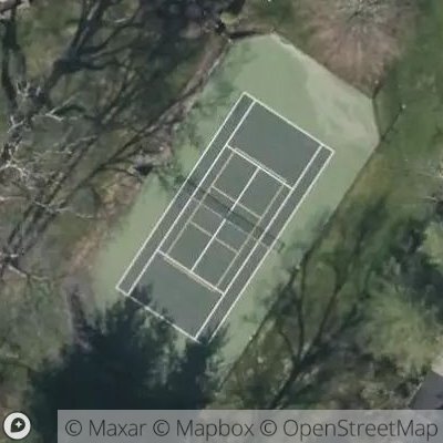 Satellite view of tennis court at 2 Sunset Lane, 10580 Rye, New York, United States