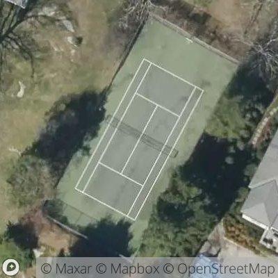Satellite view of tennis court at 68 Muchmore Road, 10528 Harrison, New York, United States