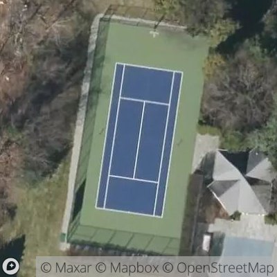Satellite view of tennis court at 183 Highland Road, 10580 Harrison, New York, United States