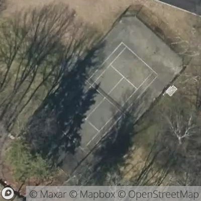 Satellite view of tennis court at Stratford Road, 10528 Harrison, New York, United States
