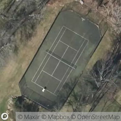 Satellite view of tennis court at 64 Osborn Road, 10528 Harrison, New York, United States