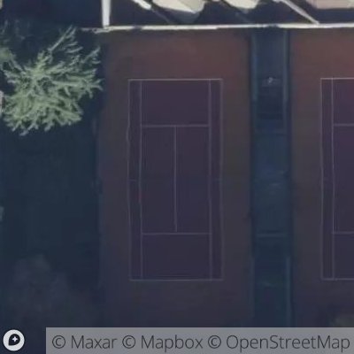 Satellite view of tennis court at Viale Romagna 74, 20133 Milano Milan, Italy