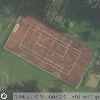 Satellite view of tennis court at Via Alessandro Manzoni 11, 23851 Galbiate Lecco, Italy