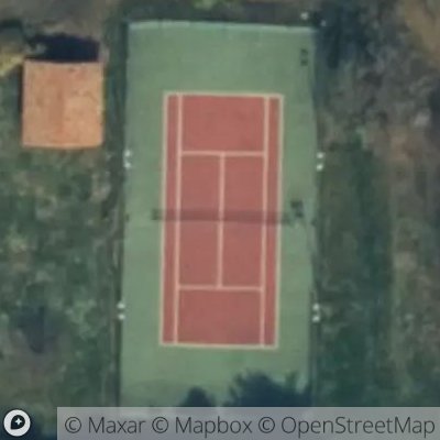 Satellite view of tennis court at Via Aldo Moro 2, 22030 Eupilio Como, Italy
