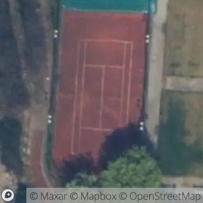 Satellite view of tennis court at Viale Don Giovanni Ticozzi 50, 23900 Lecco Lecco, Italy