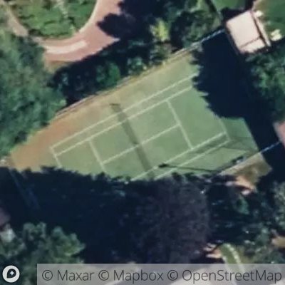 Satellite view of tennis court at Via Giovanni Pascoli 4, 23900 Lecco Lecco, Italy